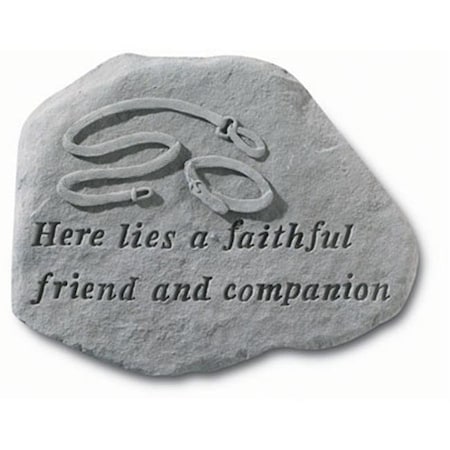 Kay Berry Inc Kay Berry- Inc. 67920 Here Lies A Faithful Friend And Companion - Empty Collar Memorial - 15.5 Inches x 11.5 Inches 67920